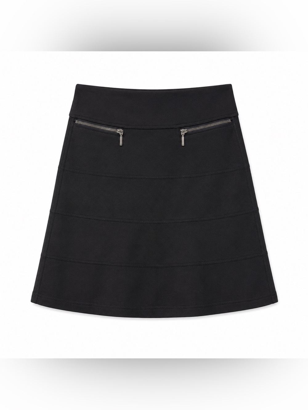 Athleta Strata Modal Skirt Black Pull On A Line Casual XS